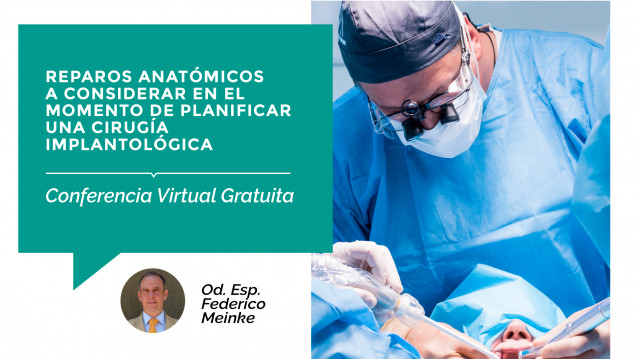 imagen Se brindará una Conferencia Virtual Gratuita sobre Cirugía Implantológica