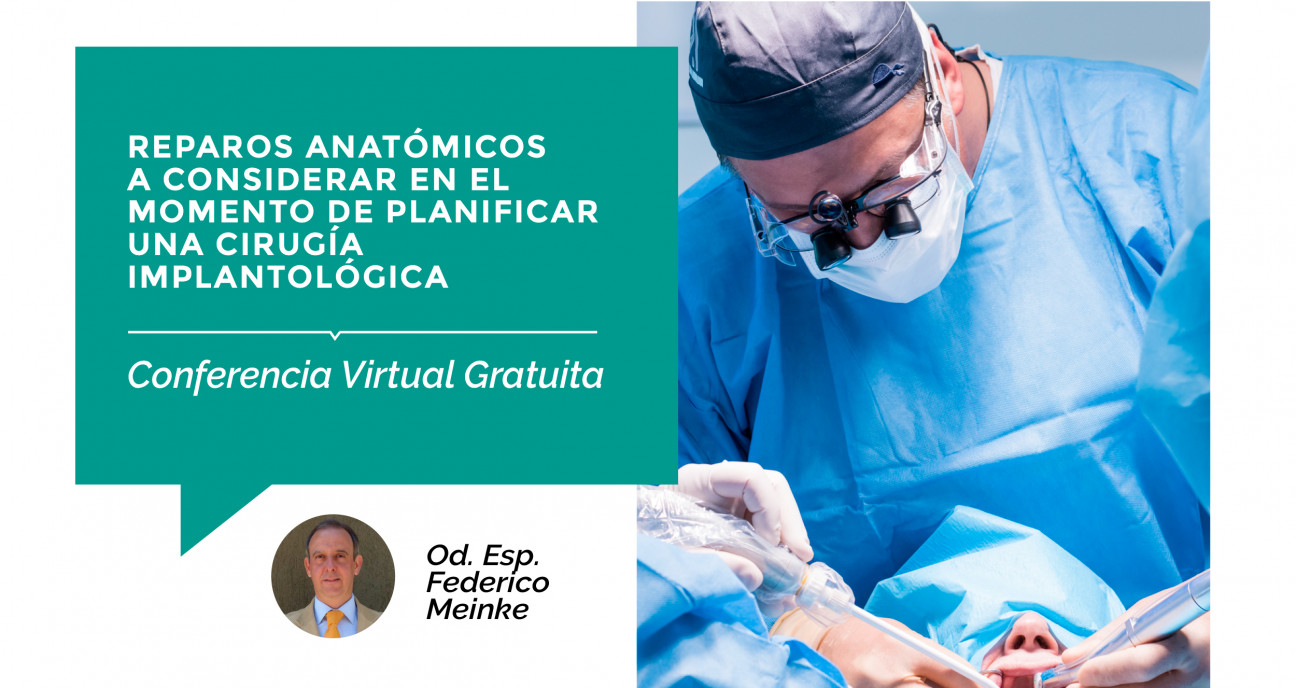 imagen Se brindará una Conferencia Virtual Gratuita sobre Cirugía Implantológica