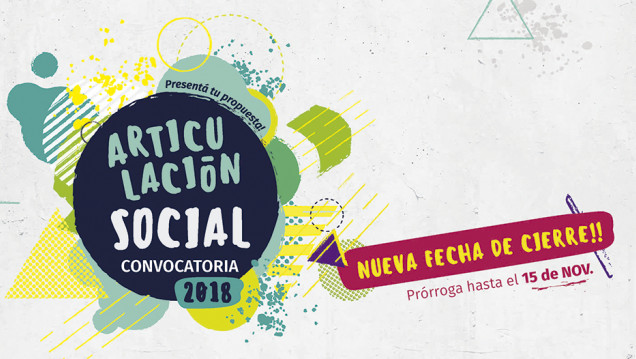 imagen Nueva fecha de cierre para participar de la Convocatoria 2018 de Articulación Social 