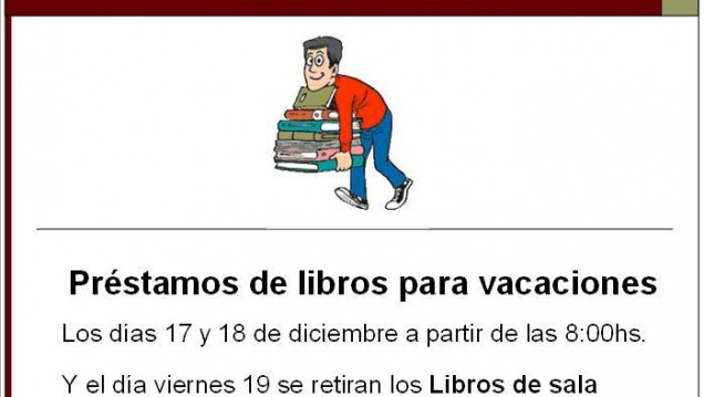 imagen Préstamos de Libros por Vacaciones