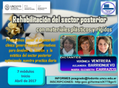 imagen REHABILTACIÓN DEL SECTOR POSTERIOR CON MATERIALES  DE INSERCIÓN PLÁSTICOS Y RÍGIDOS