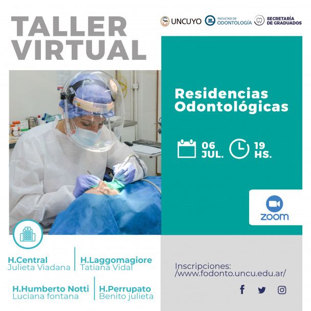 imagen Nuevo Taller virtual sobre Residencias Odontológicas