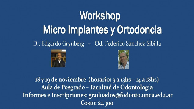 imagen Workshop Micro implantes y Ortodoncia