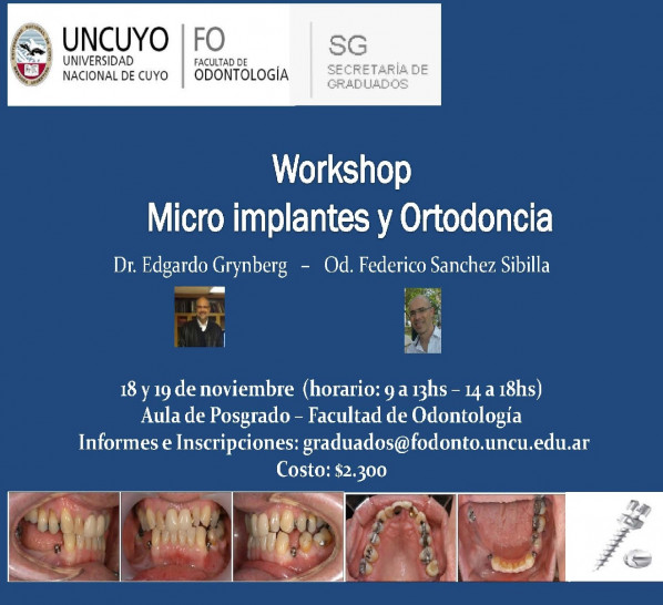 imagen Workshop Micro implantes y Ortodoncia