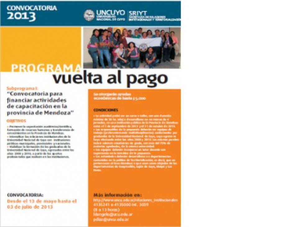 imagen  Convocatoria actividades de capacitación