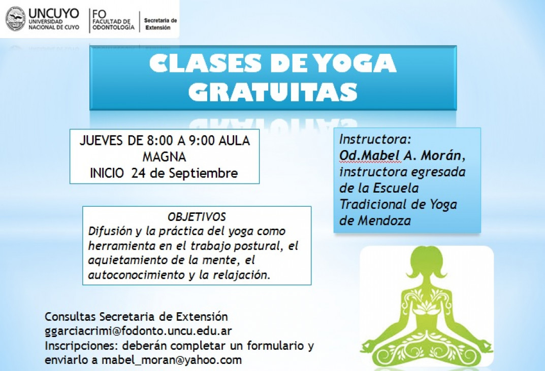 imagen Clases gratuitas de YOGA 